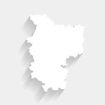 White Minsk map on gray background, vector, illustration, eps 10 file Stock-Illustration