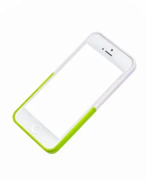 White mobile phone Stock Photos