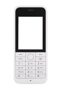 White mobile phone Stock Photos