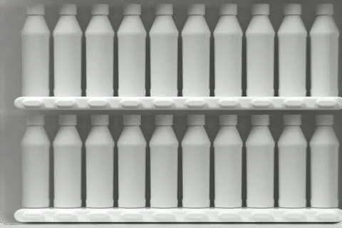 The white model of vending machine with white background, 3d rendering. Stock Illustration