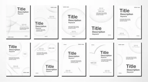 White modern abstract background with text space for web banner, cover design Stock Illustration