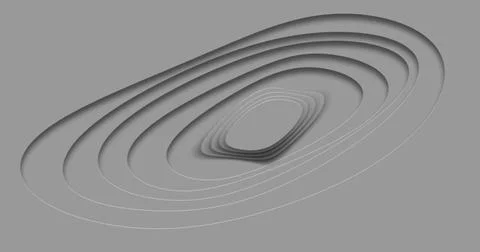 White modern background with 3d abstract shape Illustrazione stock