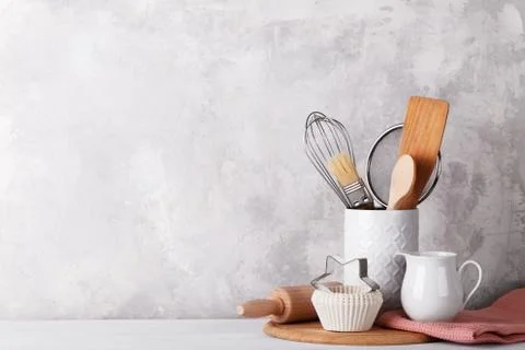White modern dishware Stock Photos