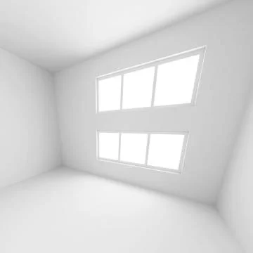 White modern hall Stock Illustration