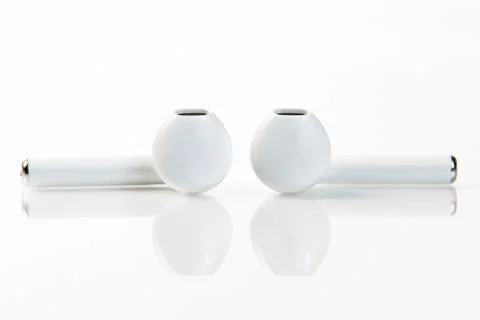 White modern handsfree Stock Photos