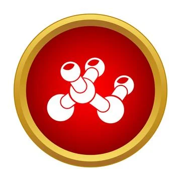 White molecule structure a scientific chemistry research icon イラスト素材