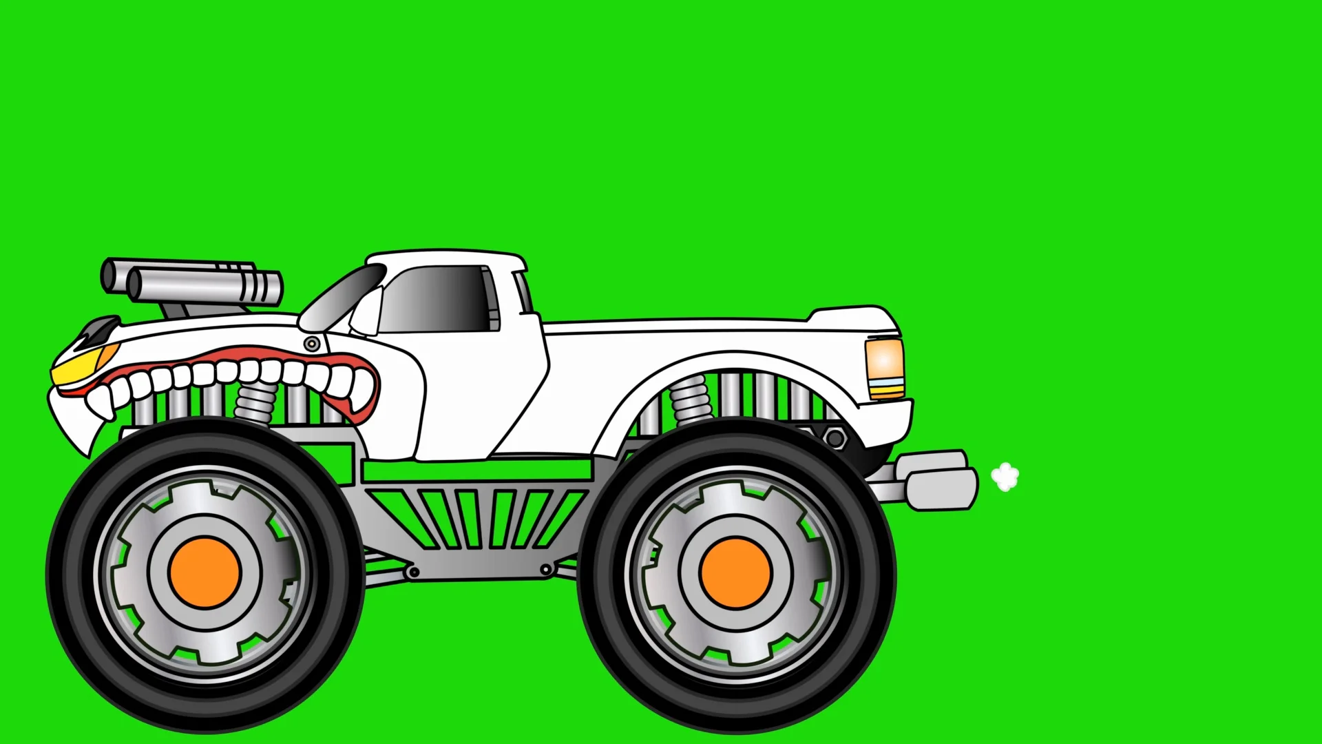 Cartoon Monster Truck | Sticker