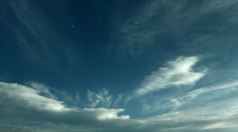 White moon and sky on the top of Takabocchikogen 스톡 동영상 68445313