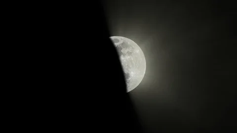 White Moon. Seamless 4K Stock Footage 118966628