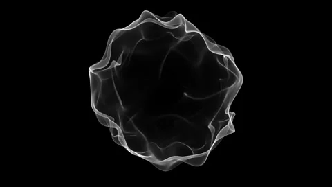 White Morphing Bubble Animation Loop Stock Footage 340248947