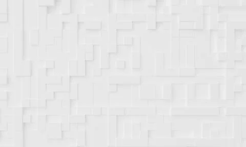 White mosaic abstract background. Wallpaper and backdrop art concept. 3D il.. Stock Illustration