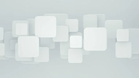 White mosaic with squares 3D render loopable animation 4k UHD 3840x2160 Stock Footage 105131333