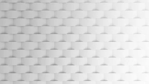 White mosaic tile pattern background in technology concept. Simple texture. 3 Stock Illustration