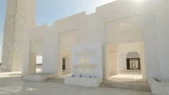 White Mosque In Ajman Timelapse Hyperlapse, United Arab Emirates Stock Footage
