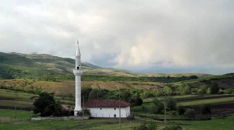 White mosque Stock Footage 21992810