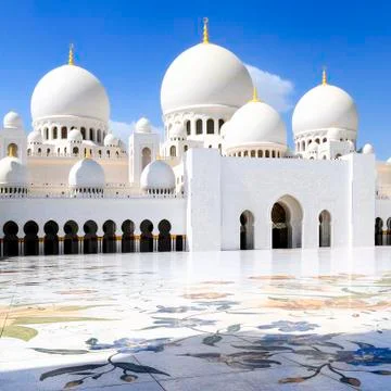 White mosque Foto stock