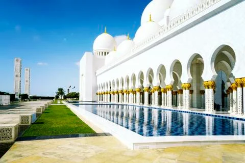 White mosque Foto stock