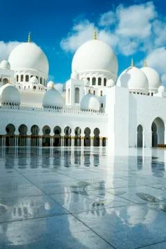 White mosque Stock Photos