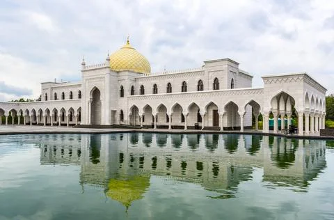 White Mosquei in the sity Bolgar Stock Photos