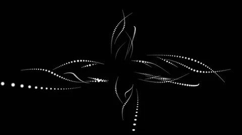 White motion dots minimal background video Stock Footage 65824711