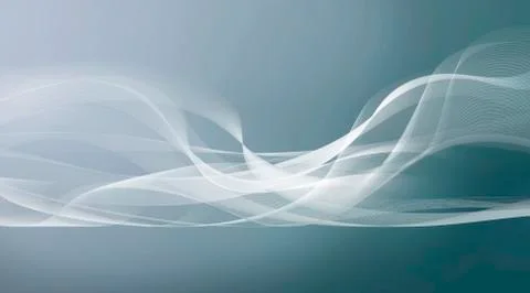 White motion lines on light blue gray background Stock Illustration