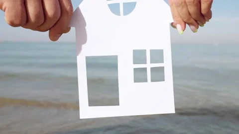 White motorboat floating on clear surface of blue sea, view from top. Fast boat Stock-Footage 247416448