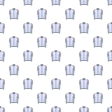 White motorcycle jacket uniform protection seamless pattern Stock Illustration