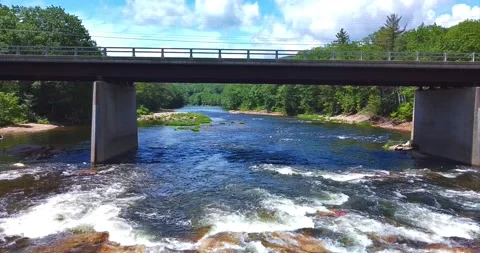 White Mountain Bridge Stock Footage 202339056