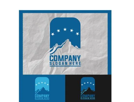 White mountain Stock Illustration