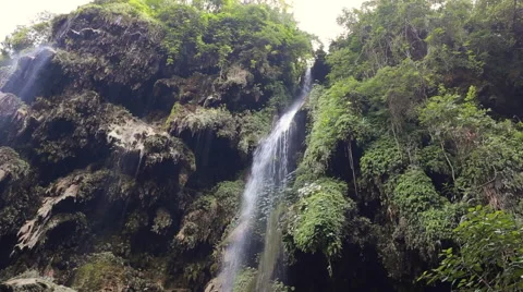 White Mountain Stream Water Falling Down Stock Footage 62981606