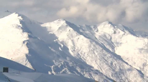 White mountains Motion JPEG Stock Footage
