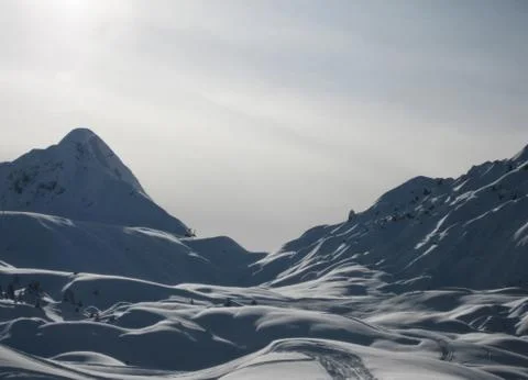 White mountains Stock Photos
