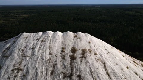 White mountains salt mines salt mountains, salt mining, salt mines Stock Footage 221090476