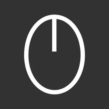 White mouse icon Stock Illustration