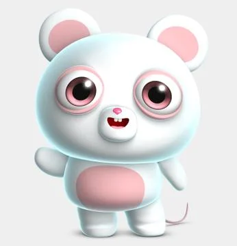 White mouse Stock Illustration