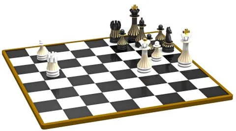 White to move, chess Stock Illustration