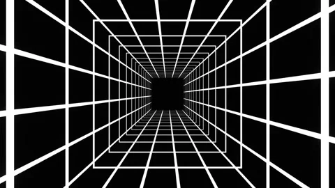 White Moving Bright Elements Background VJ Loop in 4K Stock Footage 274729535