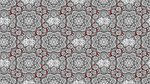White moving pattern on red background Stock Footage 83983061