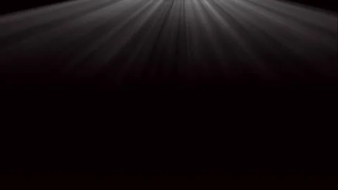White moving rays from above in the blackness Stockbeeldmateriaal 320148039