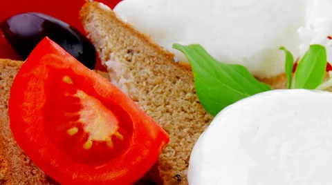 White mozzarella cheese Vídeos de archivo 24827356