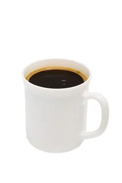 White mug from coffee Foto stock