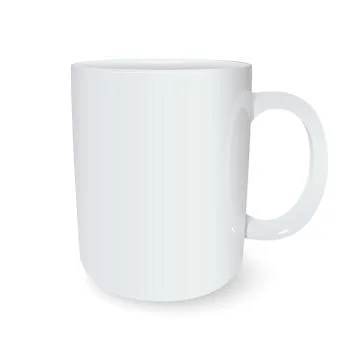 White mug Stock Illustration