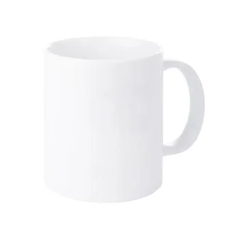 White mug isolated on white background. Stock Photos