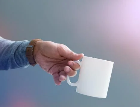 White mug mockup Stock Photos