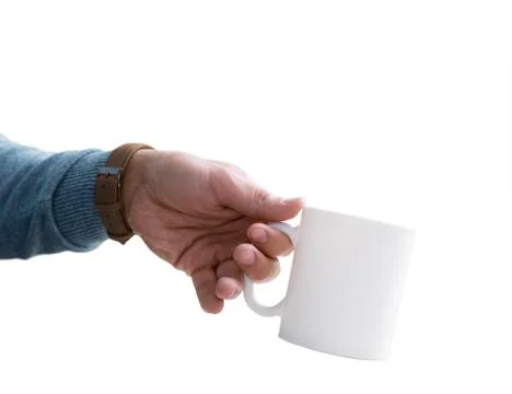 White mug mockup 库存照片