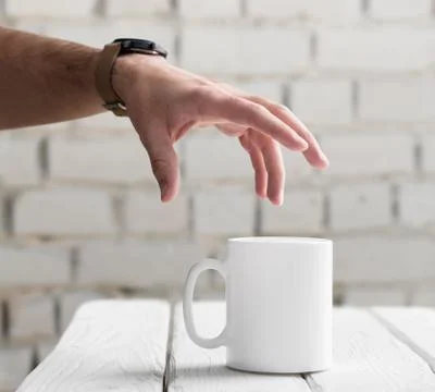 White mug mockup 写真素材