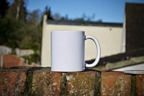 White mug mockup Stock Photos