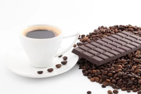 White mug Foto stock