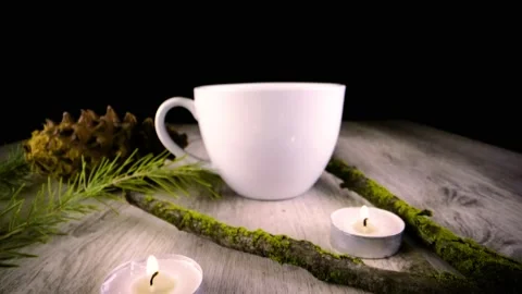 White Mug - Push Stock Footage 147945137