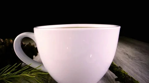 White Mug short clip - Pull Stock Footage 147944655